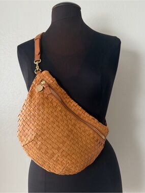 Clare V. Grande Fanny Woven Leather Belt Bag